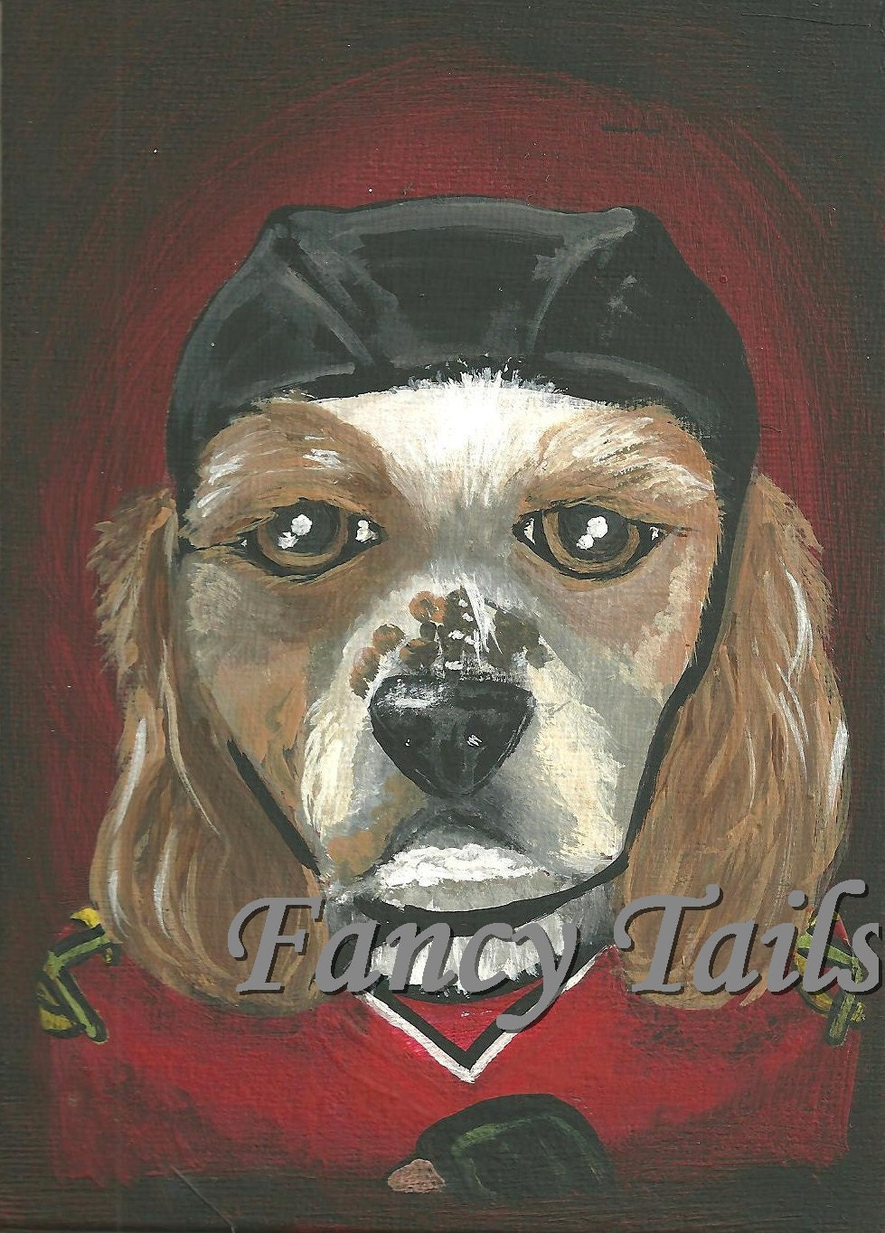 Ruffis the Hockey Fan 5x7