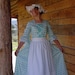New Historical Pioneer Clothing Modest Costume Colonial Day Dress in -Turquoise- Child Sizes up to 14