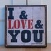 I and Love and You-Avett Brothers Print mounted on Tin. 12 x 12 inches.