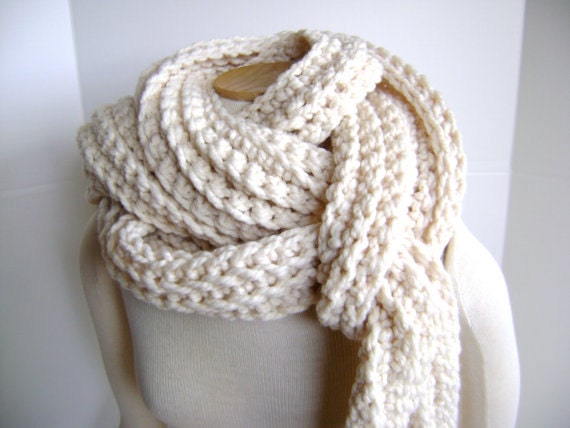 Crochet Scarf PATTERN for Mile Long Scarf Cowl - High End Look - Hand Made Goodness Instant Download