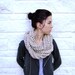 Crochet Scarf ON SALE reg 62 - Chunky and Chic Mobius in Wheat