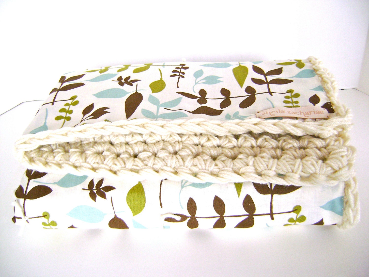 Crochet Reversible Baby Blanket PATTERN - Easy Advanced Beginner Pattern for Boy or Girl - INSTANT DOWNLOAD