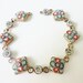 antique beautiful 1940s Made in Italy micro mosaic bracelet