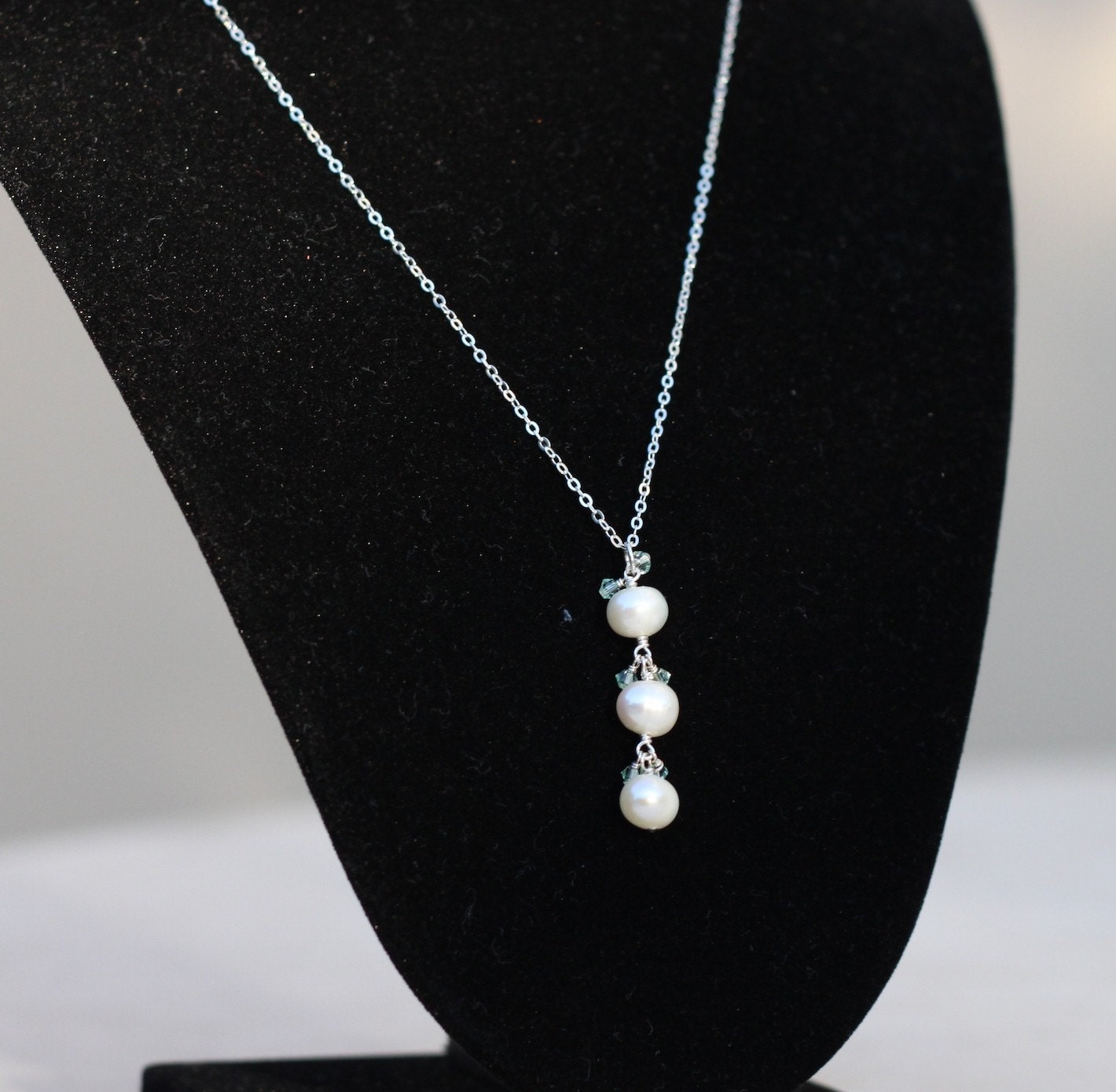 Nancy Necklace - Vertical for Brides and Bridesmaids