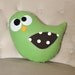 Bird Plush Tweeter the Green Bird Plush Pillow