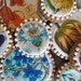 Large Vintage Botanical Print Floral 3 inch Sugar Cookies
