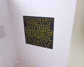 Star Wars greeting card - "May the 4th Be With You"
