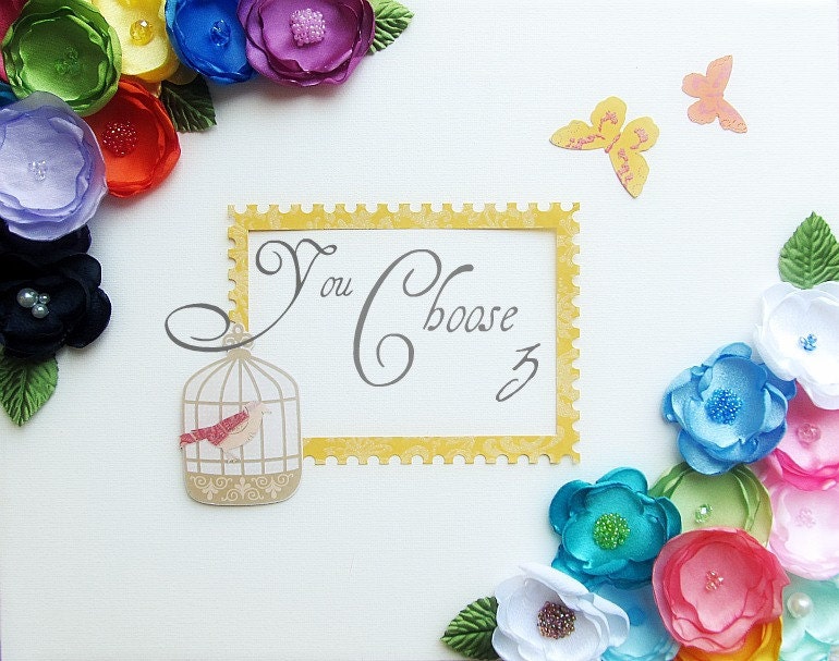 Mini flower clip combo, you choose 3 colors