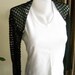 Crochet Black Shrug - Bolero - Handwoven Neckwarmer