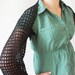 Crochet Black Shrug - Bolero - Handwoven Neckwarmer