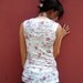 Little Flowers Printed Sleeveless Women T-shirt both side printed my etsy