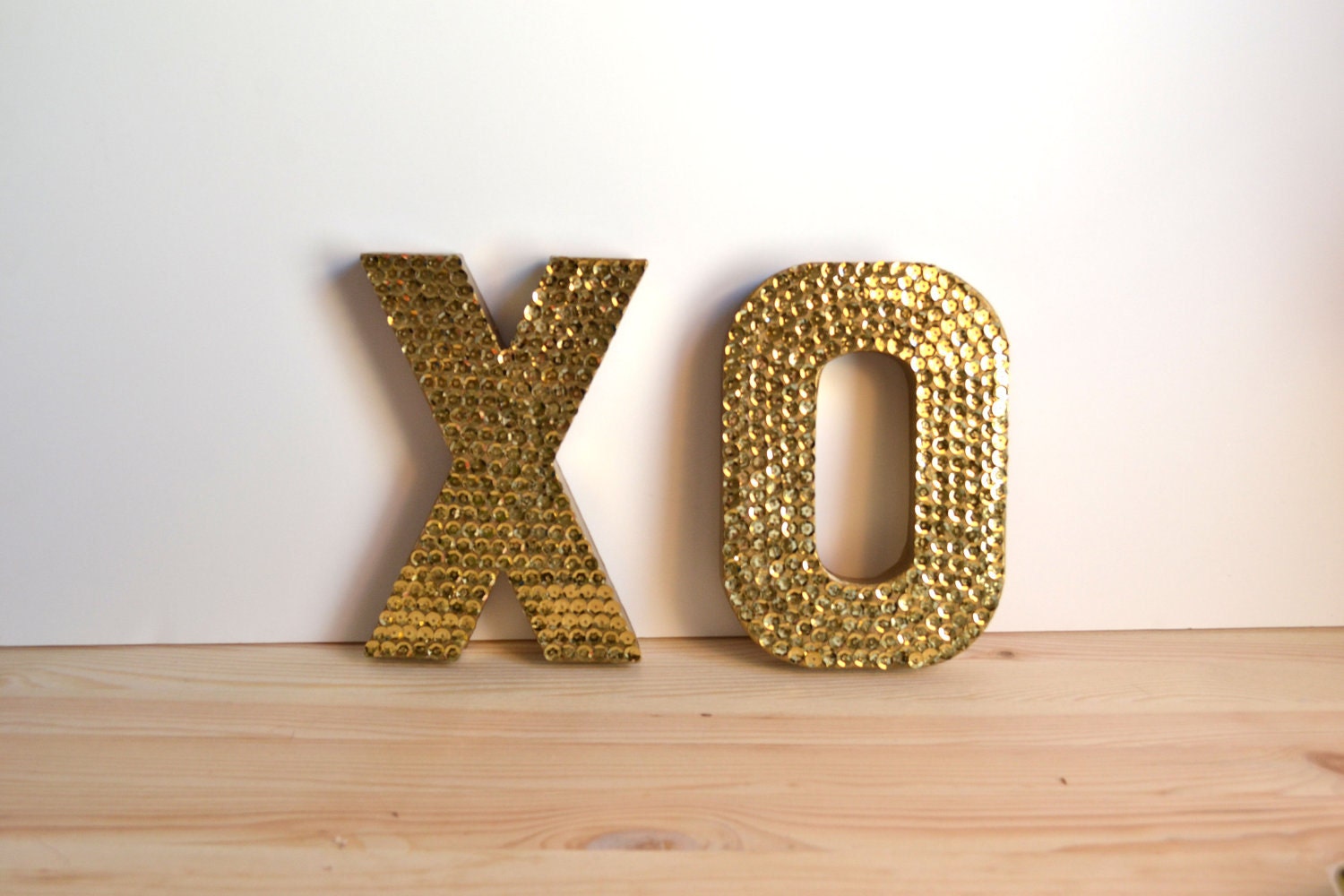 Mini Sequin XO Letters For Wedding or Decor