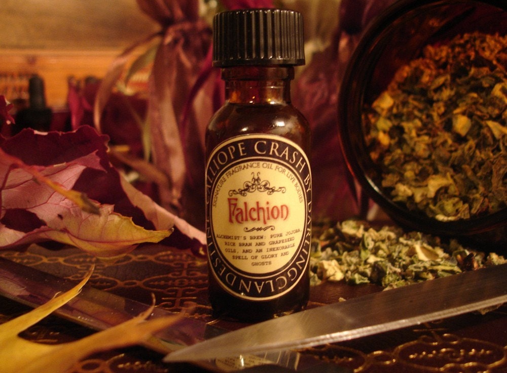 Falchion Handcrafted Fragrance Oil - 1/2 ounce amber bottle