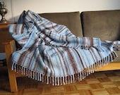 Handwoven Blanket - Winter Blues