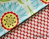 Amy Butler and Heather Bailey - Full Moon Polka Dot and Pop Daisy - 1/2 Yard Bundle - 1 yard total