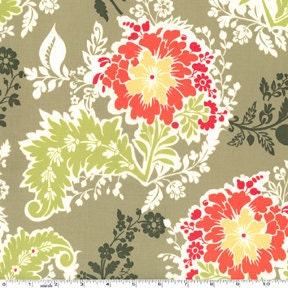 Sandi Henderson for Michael Miller - SECRET GARDEN - Party Dress in Thyme - 1 yard