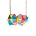 Geometric Necklace Neon Triangles and Modern Angles