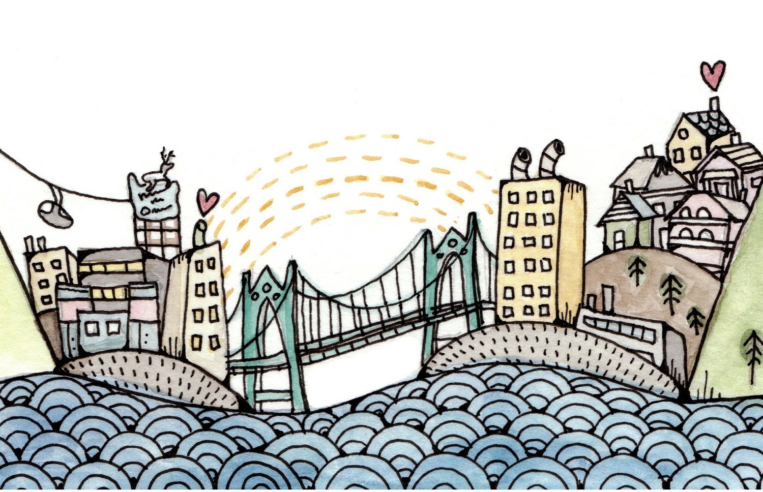 We Belong in Portland Print 5x7
