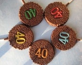 24-40th Birthday Chocolate Lollipop Favors