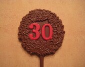 24-30th Birthday/Anniversary Chocolate Lollipop Favors