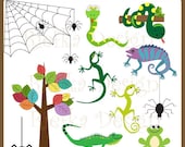 My Cute Reptile Clipart  Set