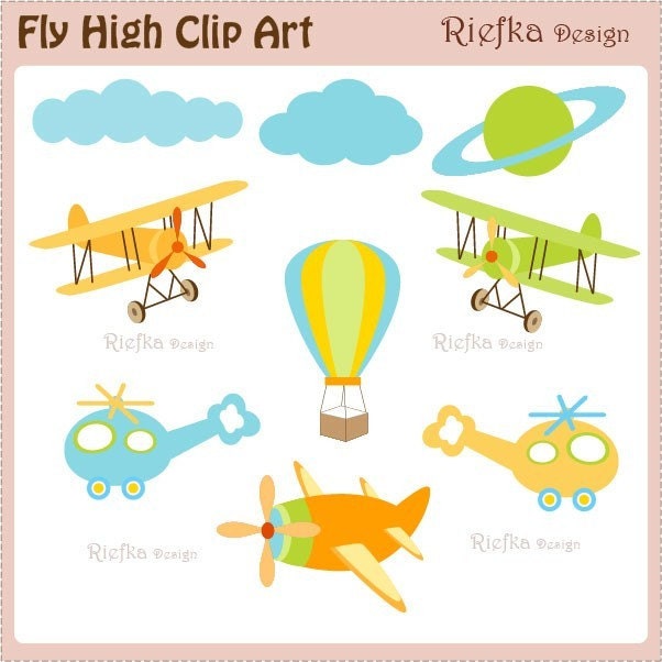 Fly High Digital Clipart Set