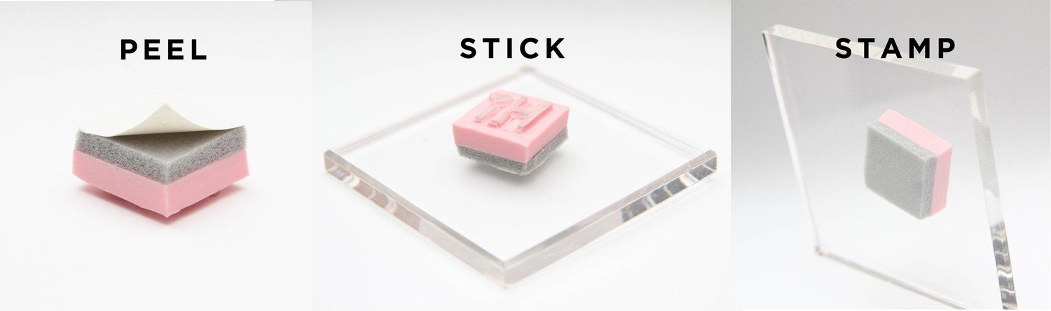 Knit Hand Carved Rubber Stamp For Acrylic Blocks