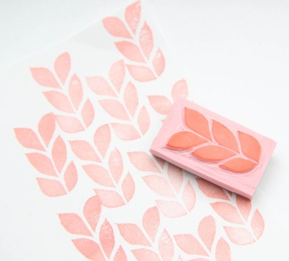 Knit Hand Carved Rubber Stamp For Acrylic Blocks