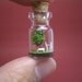 Tiny green tree and a couple in a tiny bottle ver.4