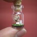 Tiny cherry blossom tree and a couple in a tiny bottle ver.2