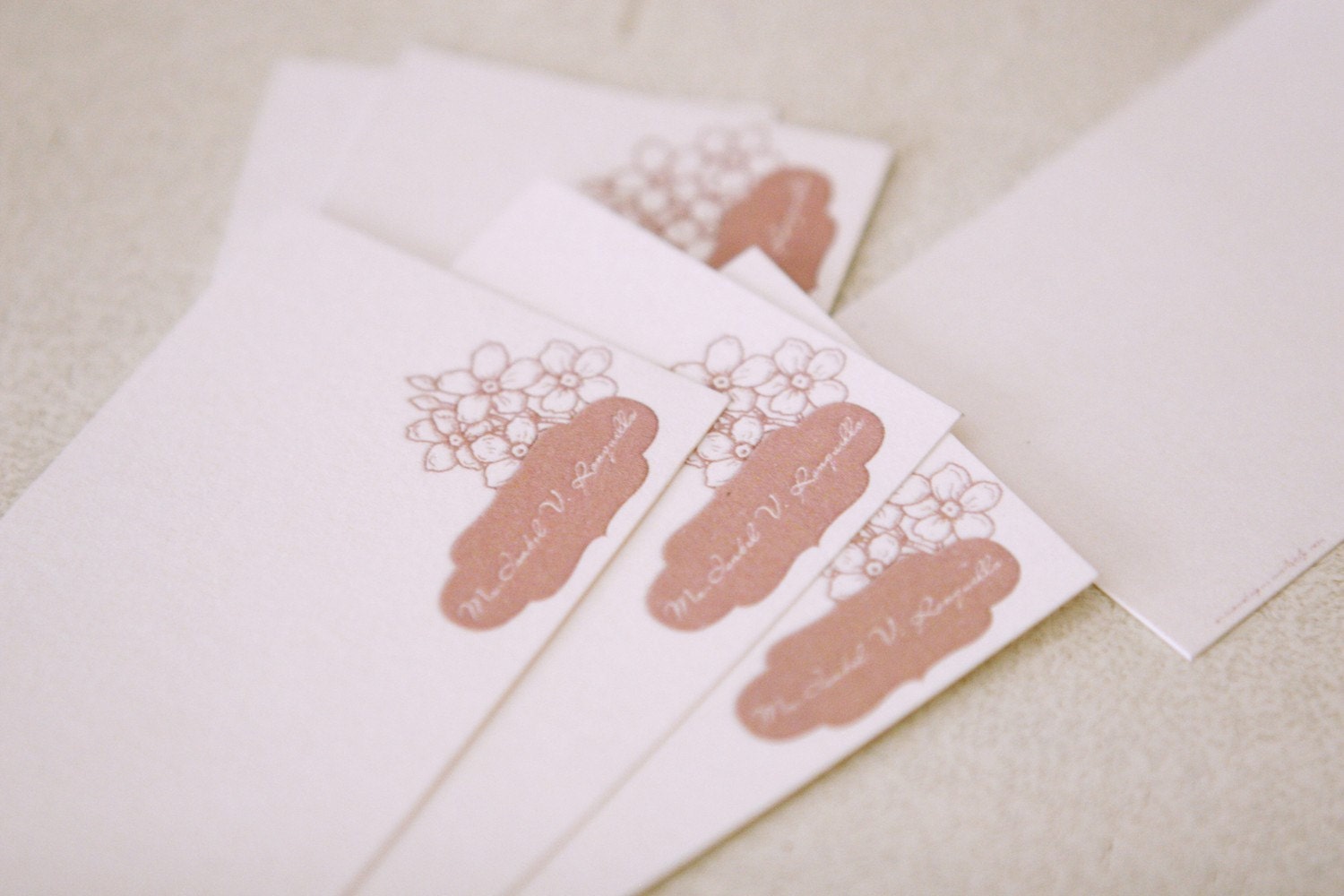 Spring flower printable gift card