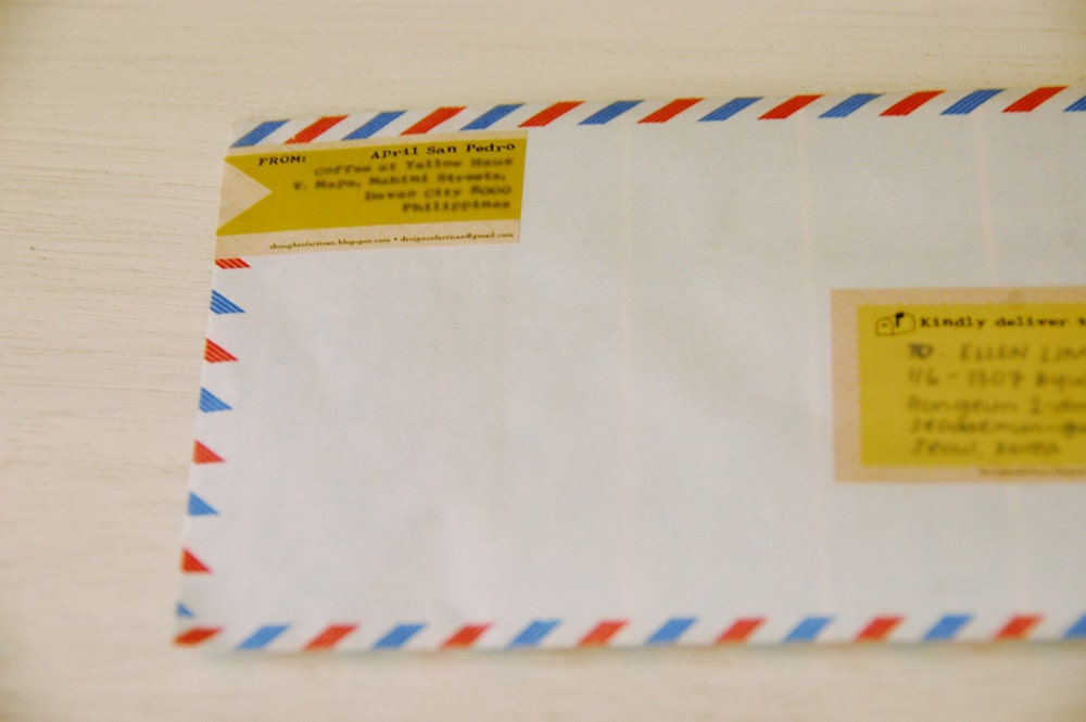 Printable Vintage Address Label Set
