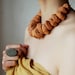 OOAK Tribal statement bohemian terracotta handmade art necklace - made to order