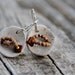 Raised from ashes - pit fired ceramic earrings - tribal inspired