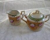 Vintage Nippon Sugar and Creamer, 1910
