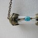 Brass Tube Necklace Geekery Glass Vial Tesseract
