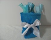 Turquoise Tag Along Blanket