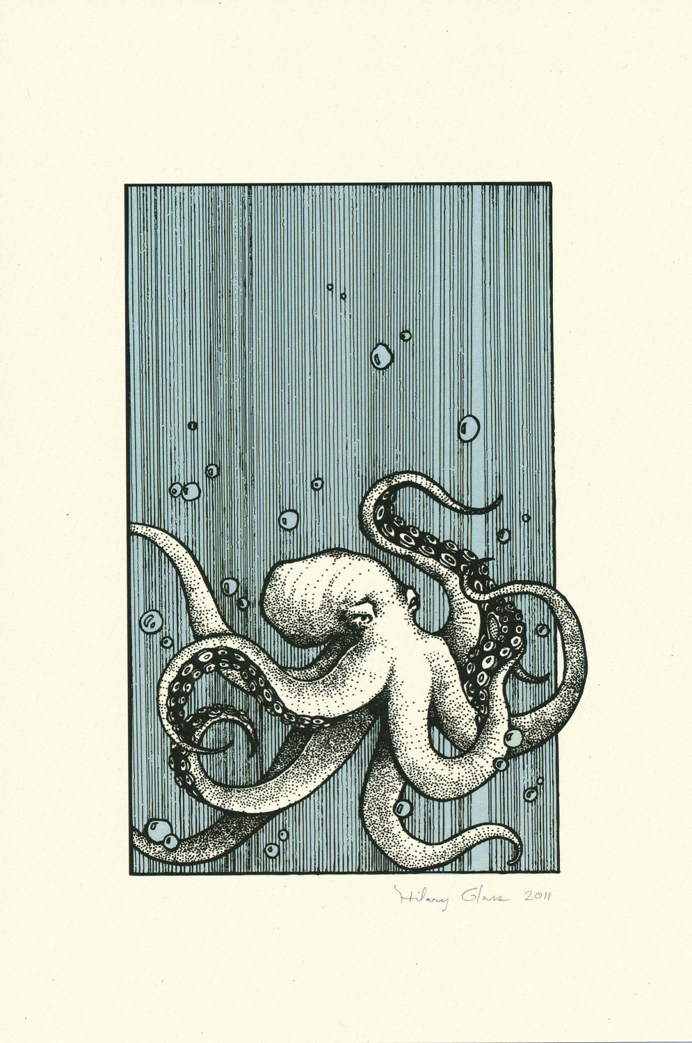 Octopus 7" x 10"