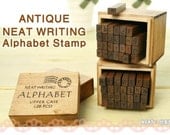 Funnyman Antique Neat Writing Alphabet Rubber Stamp Kit (Small Letter)