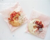 40spc Doily Printing Self Sealing Transparent Gift Bags
