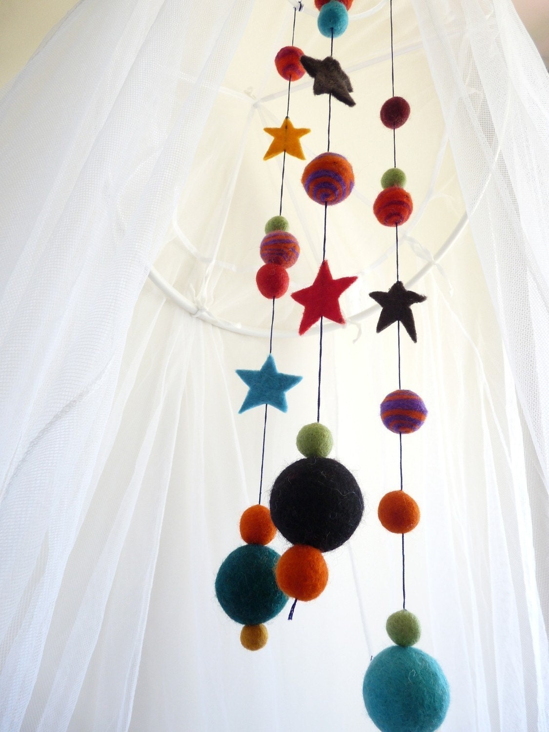 Starry Night Felt Baby Mobile