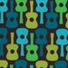 Groovy Guitars in Lime, Designer Fabric by Michael Miller Fabrics, 1 Yard