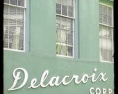5x5 fine art photograph /// delacroix building /// new orleans photo by lesley sico