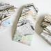 Miniature Envelopes made from vintage paper and ephemera set of 12
