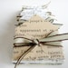 Miniature Envelopes made from vintage paper and ephemera set of 12