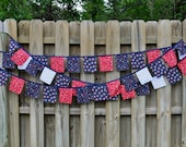 Red White and Blue Patriotic Bunting/Garland