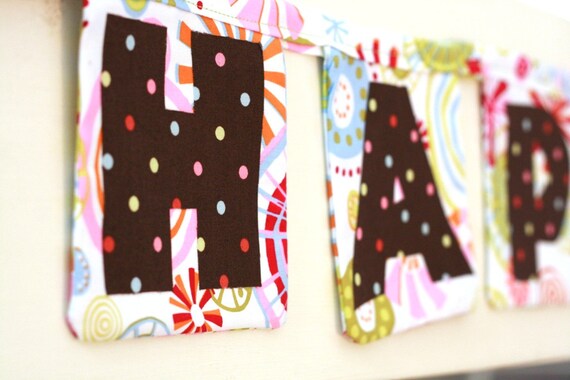 Modern Birthday Banner: MADE TO ORDER Il_570xn