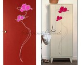 Pink lotus -- Home decor wall art vinyl removable decals stickers