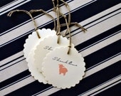 Baa Baa Baby Shower Gift Tags - Little Lamb Thank You (Ewe) Message - Set of 25