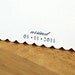 NEW - Personalized Baby Note Cards / Thank You Cards - Ivory or Soft White Cardstock with Scalloped Edge - Set of 18